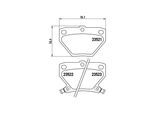 MAGNETI MARELLI Bremsbelagsatz, Scheibenbremse 363700483052 für PONTIAC SATURN
