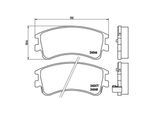 MAGNETI MARELLI Bremsbelagsatz, Scheibenbremse 363700449032 für MAZDA
