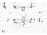 MAGNETI MARELLI Wischergestänge 085570707010 vorne für Opel Citroën/Peugeot