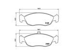 MAGNETI MARELLI Bremsbelagsatz, Scheibenbremse 363700461051 für Peugeot