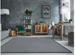 Teppich DEKOWE "Naturino Rips", grau (platinfarben), B:120cm H:7mm L:170cm, Kunstfaser, Teppiche, Teppich, Flachgewebe, Sisal-Optik, mit Bordüre, In- und Outdoor geeignet