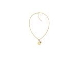Kette mit Anhänger TOMMY HILFIGER "CHARMS", gelbgoldfarben, rot, blau, weiß, Halsketten, Damen, Edelstahl, L: 45,5 B: 3mm, B:3mm