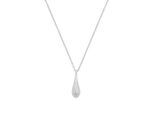Kette mit Anhänger TOM TAILOR "Schmuck Geschenk Edelstahl Tropfen", edelstahlfarben, Halsketten, Damen, Edelstahl, L: 58 B: 2mm, B:2mm