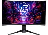 ASROCK Curved-Gaming-Monitor "PG27QR", Energieeffizienz: F (A-G), schwarz, B:61cm H:36,7cm T:9,3cm, Monitore