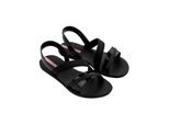 Sandale IPANEMA "IPANEMA VIBRANT SANDAL FEM", Damen, Gr. 37, schwarz, schwarz, pink, Synthetik, Schuhe Sandale, für Alltag, ohne Verschluss, sportlicher Stil, mit Gummilaufsohle