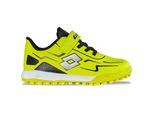 Fußballschuh LOTTO, Mädchen, Gr. 34, gelb (fr.gelb, schwarz), Synthetik, Schuhe Fußballschuh, mit Turf-Sohle für synthetische Hartplätze, für Kinder