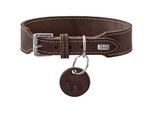 Dog Sport HUNTER Hundehalsband Aalborg extrabreit dunkelbraun L