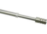 Vitragenstange GARDINIA Gr. 1, silber (edelstahlfarben), Ø:10mm, Gardinenstangen, Vitragenstange, Serie Vitragestange Zylinder Ã˜ 10 mm