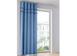 Vorhang HEINE HOME Gr. 4, jeansblau, B:130cm H:245cm, Polyester, Gardinen, Vorhang