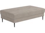 Hocker TRENDS BY HG "Summer", b884 memphis 5 truffle, B:140cm H:46cm T:80cm, 90% Polyester;10% Nylon, Hocker, Hocker, in Cord-Stoff mit Metallfuß