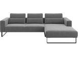 Ecksofa MUSTERRING "JUSTB PM100, stilvoller Lounge-Komfort von Musterring", grau, B:292cm H:88cm T:185cm, 100% Polyester, Sofas, Ecksofa, Kollektion Bettina Zimmermann, optionaler Sitzvorzug & Fuß-Auswahl