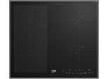 BEKO Flex-Induktions-Kochfeld "HII64601AFTX", schwarz, B:59cm H:4,3cm T:52cm, Kochfelder, Stop&Go – Pause drücken und später genau dort weitermachen, Flex-Induktions-Kochfeld