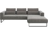 Ecksofa MUSTERRING "JUSTB PM100, stilvoller Lounge-Komfort von Musterring", grau (anthrazit), B:292cm H:88cm T:185cm, 100% Polyester, Sofas, Ecksofa, Kollektion Bettina Zimmermann, optionaler Sitzvorzug & Fuß-Auswahl
