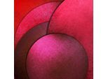 Acrylglasbild QUEENCE "Rote Kreise, Kunstdruck Abstrakt", rot (farbe bild(er): rot,pink), B:40cm H:40cm, Acrylglas, Bilder, Acrylglasbild, mit schwebender 3D Tiefenwirkung, dank der rahmenlosen Befestigung