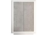 Highboard HOME AFFAIRE "Sky, B/H 106/171 cm, Stauraumschrank/Hochkommode, 2 Türen", weiß matt lack, beton, B:106cm H:171cm T:40cm, Holzwerkstoff, Sideboards, Highboard, Softclosing, Korpus & Front 22 mm stark, Rahmen-Optik