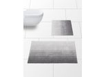 Badematte DYCKHOFF Gr. 1, grau (hellgrau), (55cm x 65cm), Badematten, Badematte