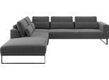 Ecksofa MUSTERRING "JUSTB PM100, stilvoller Lounge-Komfort von Musterring", grau, B:308cm H:88cm T:290cm, 100% Polyester, Sofas, Ecksofa, Kollektion Bettina Zimmermann, optionaler Sitzvorzug & Fuß-Auswahl