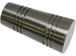 Gardinenstangen-Endstück GARDINIA "Apollo", grau (titansilberfarben), B:2cm, Gardinenstangenendstücke, Gardinenstangen-Endstück, Serie Einzelprogramm Chicago Ã˜ 20 mm