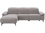 Ecksofa MUSTERRING "MR 370, intelligenter Komfort im modernen Design", grau (elephant), B:280cm H:83cm T:180cm, 100% Polyester, Sofas, Ecksofa, Optionale Relaxfunktion, flexible Kopfteile & klappbare Armlehnen