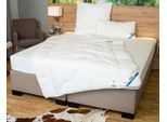 Microfaserbettdecke BECO "BeCo Medibett MF50 Made in Green 135x200 cm und weitere Größen", weiß (weiß, neutral), B:155cm L:220cm, Bezug: 100% Baumwolle. Füllung: 100% Polyester, Bettdecken, Microfaserbettdecke, Made in EU, allergiker geeignet (Hausstauballergiker)
