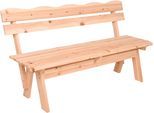 Sitzbank GARDEN PLEASURE "RANGUN", braun, B:62cm H:81,5cm T:150cm, Holz, Sitzbänke, Sitzbank, ohne Armlehnen