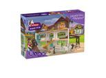 Spielwelt SCHLEICH "HORSE CLUB, Lakeside Villa & Paddock (42785)", bunt, Spielfigurenwelten, KinderB:38cm H:52cm T:68cm, Kunststoff, Spielwelt, B:38cm H:52cm T:68cm