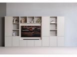 Mehrzweckschrank WOOOD "Meggy Kiefernholz mit Druckmechanismus B 108 x D 40 x H 215 cm", staub, B:108cm H:215cm T:40cm, Massivholz, Schränke, Mehrzweckschrank, Tragkraft 10 kg pro Boden, sichtbare Maserung, einfach zu montieren