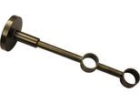 Doppelträger GARDINIA "Chicago", braun (bronzefarben), L:12cm, Gardinenstangenhalterungen, Serie Einzelprogramm Chicago Ã˜ 20 mm