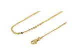 Kette ohne Anhänger ADELIA´S "Halskette – Ankerkette aus Edelstahl 42+5", gold, Halsketten, Damen, 47cm, Edelstahl, Zum Verschenken – ideal zum Valentinstag