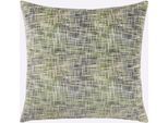 Kissenhülle Gr. 2, bunt (moos, kariert), B:50cm L:50cm, Kunstfaser, 60% Polyester, 40% Baumwolle, Kissenbezüge, Kissenhülle
