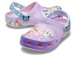 Clog CROCS "Bluey Multi Pink Classic", Mädchen, Gr. 24, multifarben, Croslite™, kontrastfarbene Details, Schuhe Clog, Strandschuh, Sommerschuh, Hausschuh mit süßen Tiermotiven