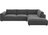 Ecksofa MUSTERRING "MR LUCIA, Luxuriöse Wohlfühlgarnitur von Musterring", grau (anthrazit), B:330cm H:81cm T:224cm, 94% Polyester, 6% Nylon, Sofas, Ecksofa, Erstklassige Kammerkissen, komfortable Umbauecke & zeitloser Look