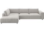 Ecksofa MUSTERRING "MR LUCIA, Luxuriöse Wohlfühlgarnitur von Musterring", beige (weiß), B:330cm H:81cm T:224cm, 95% Polyester, 5% Nylon, Sofas, Ecksofa, Erstklassige Kammerkissen, komfortable Umbauecke & zeitloser Look