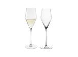 Champagnerglas SPIEGELAU "Champagnergläser Definition 250 ml 2er Set transparent", bunt (transparent), Glas, Trinkgefäße, Champagnerglas