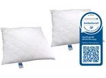 Microfaserkissen JEKATEX "Antibac", weiß, B:80cm L:80cm, Bezug: 100% Polyester. Füllung: 100% Polyester, Kopfkissen, Microfaserkissen, Kopfkissen 40x80, 80x80 cm, im Einzel- oder Doppelpack