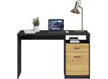 Schreibtisch FMD "Jackson", matera, artisan eiche, B:123cm H:76,5cm T:50cm, Tische, Schreibtisch