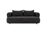 P & B , Schwarz , Textil , Füllung: Komfortschaum, Silikon , 200x76x96 cm , Made in EU, FSC 100% ,