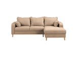 P & B , Beige , Textil , Buche , Füllung: Silikon, Schaumstoffflocken,Silikon, Schaumstoffflocken , L-Form, rechts montierbar , 230x150 cm , Fsc, Made in EU , Armteil links, Armteil rechts ,