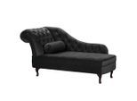 P & B , Schwarz , Textil , Buche , Füllung: Komfortschaum, Silikon , 185x93x75 cm , Made in EU, Made in Europe, FSC 100% ,