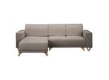 P & B , Graphitfarben , Textil , Wenge , seitenverkehrt montierbar, L-Form , 257x174 cm , Made in EU, FSC 100% , Armlehnen seitenverkehrt montierbar, Armteil links, Armteil rechts ,