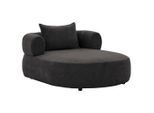 P & B , Schwarz , Textil , Füllung: Komfortschaum, Silikon , 122x76x156 cm , Made in EU, FSC 100% ,