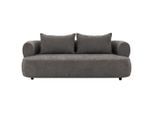 P & B , Anthrazit , Textil , Füllung: Komfortschaum, Silikon , 200x76x96 cm , Made in EU, FSC 100% ,