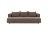 P & B , Braun , Textil , Füllung: Komfortschaum, Silikon , 240x76x122 cm , Made in EU, FSC 100% , Armteil links, Armteil rechts ,