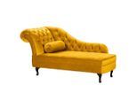 P & B , Senfgelb , Textil , Buche , Füllung: Komfortschaum, Silikon , 185x93x75 cm , Made in EU, Made in Europe, FSC 100% ,