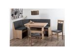 P & B , Grau, Sonoma Eiche , Textil, Holzwerkstoff , Buche , massiv , Uni , 165x89x125 cm ,