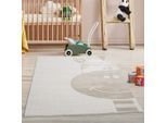 Kinderteppich CARPET CITY "MARA715", beige (creme), B:160cm H:11mm L:230cm, Obermaterial: 70% Polypropylen, 30% Polyester, Teppiche, Kinderteppich, Kinderzimmer, Kurzflor,robust,Tiere, Spielzimmer