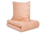 Bettwäsche BUGATTI "Satinbettwäsche bugatti", orange (peach), B/L: 155cm x 220cm, 1 Stk., 1 Stk., Mako-Satin, B/L: 80cm x 80cm, 2 Stk., Mako-Satin, Obermaterial: 76% Baumwolle, 24% Polyester, Bettwäsche, Bettwäsche, mit edler Paspelierung