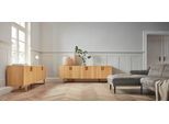 Wohnlandschaft OTTO HOME "Nordfyn U-Form", grau, B:323cm H:81cm T:239cm, Luxus-Microfaser Lederoptik (100% Polyester);Struktur weich (100% Polyester);100% NaturLEDER, Sofas, Wohnlandschaft, edles Design in 3 Bezugsqualitäten