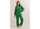 Geweven Longsleeve Trui en Broek Garen Co-ord Set