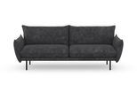 3-Sitzer OTTO HOME "Stine", grau (anthrazit), B:226cm H:86cm T:86cm, Struktur (100% Polyester);Struktur weich (85% Polyester/15% Nylon);Samtoptik (100% Polyester), Sofas, 3-Sitzer, Besonderes Design durch Kissenoptik und Keder